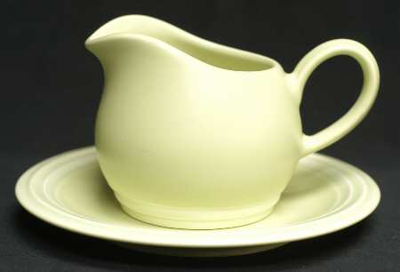 Terrace Pistachio (Green) Gravy Boat & Underplate