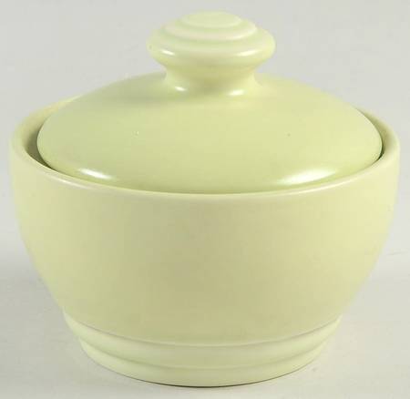 Terrace Pistachio (Green) Sugar Bowl & Lid