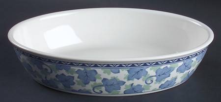 Blue Isle 10" Oval Vegetable Bowl