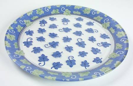 Blue Isle Round Glassware Cake Plate