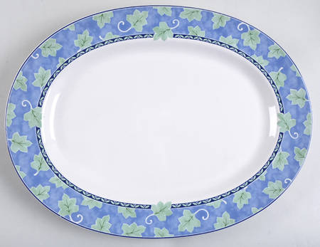 Blue Isle 14" Oval Serving Platter