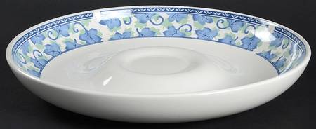 Blue Isle Chip Bowl/Plate for Chip & Dip Set