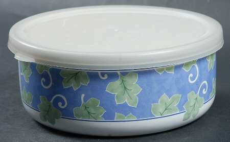 Blue Isle 5" Metal Bowl W/Plastic Lid
