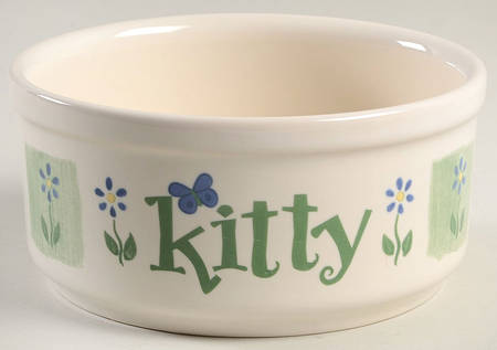 Cloverhill Floral Kitty Pet Bowl