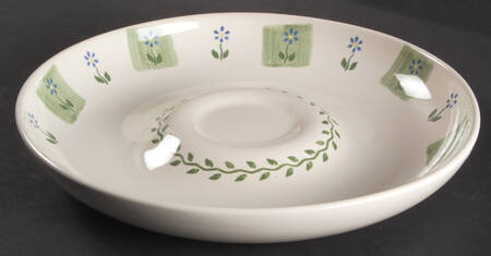 Cloverhill Floral Chip Bowl/Plate for Chip & Dip Set
