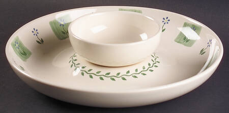 Cloverhill Floral (2 Piece) Chip & Dip Set by Pfaltzgraff