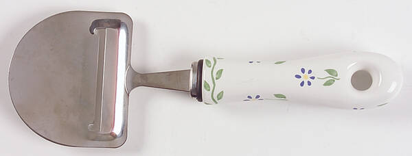 Cloverhill Floral Cheese Plane with Stainless Plane