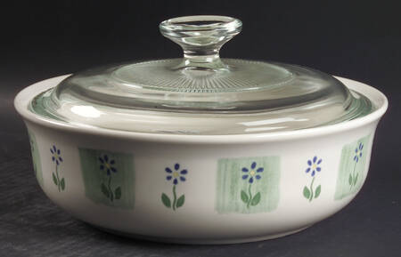Cloverhill Floral 1 Qt Round Covered Casserole