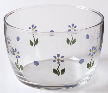 Cloverhill Floral Glassware All Purpose Bowl