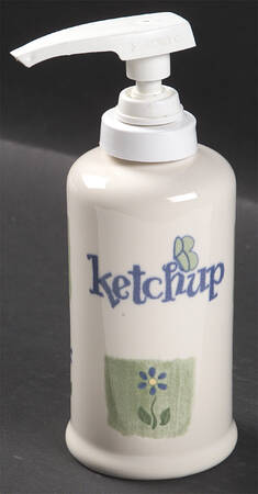 Cloverhill Floral Ketchup Dispenser