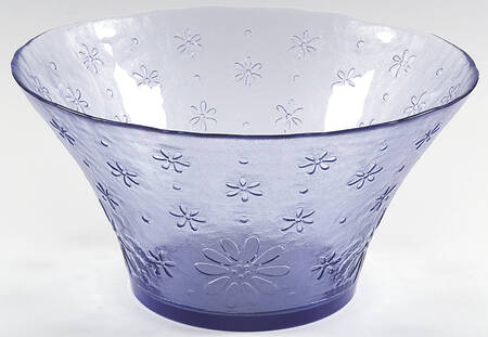 Cloverhill Floral 12" Glassware Salad Bowl