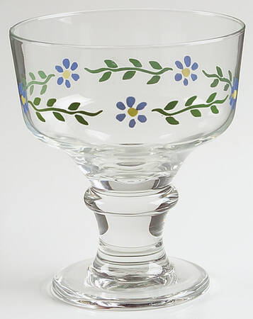 Cloverhill Floral 10 Oz Glassware Sherbet