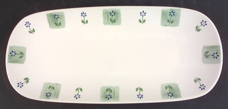 Cloverhill Floral 16" Rectangular Serving Platter