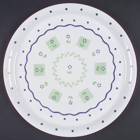 Cloverhill Floral 14" Round Melamine Tray