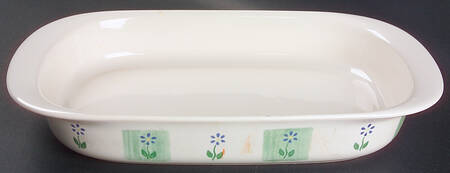 Cloverhill Floral 14" Rectangular Baker