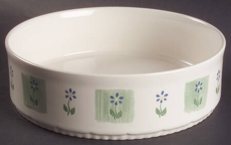 Cloverhill Floral Round Shallow Microwave Baker