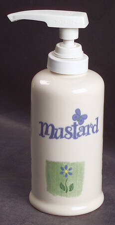 Cloverhill Floral Mustard Dispenser