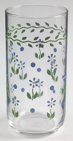 Cloverhill Floral 14 Oz Glassware Tumbler