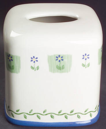 Cloverhill Floral Square Tissue Box Cover