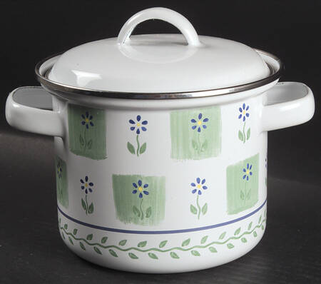 Cloverhill Floral 1.5 Qt Metal Stockpot