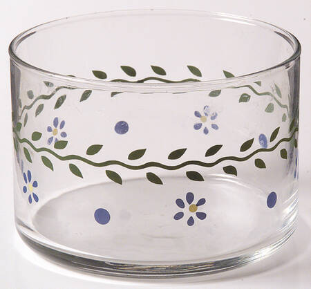 Cloverhill Floral Small Glassware Storage Jar No Lid
