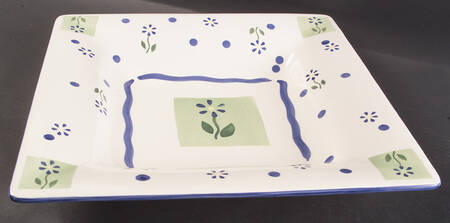 Cloverhill Floral 14" Square Platter