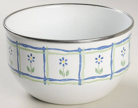 Cloverhill Floral 7" Metal Bowl