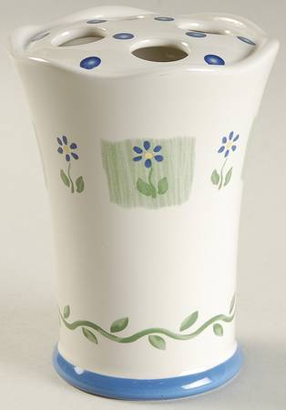 Cloverhill Floral Toothbrush Holder