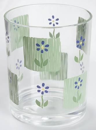 Cloverhill Floral 14 Oz Acrylic Double Old Fashioned