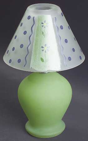 Cloverhill Floral Tea Light Lamp with Shade