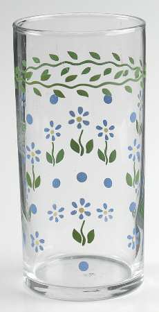 Cloverhill Floral 14 Oz Glassware Tumbler
