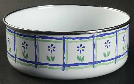 Cloverhill Floral 6 5/8" Metal Bowl