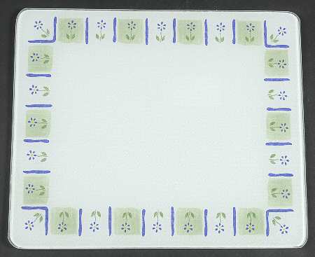 Cloverhill Floral Rectangular Glassware Cutting Board by Pfaltzgraff