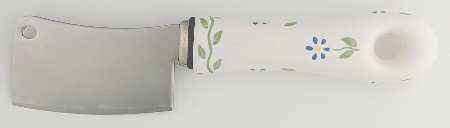 Cloverhill Floral Cheese Cleaver with Stainless Blade