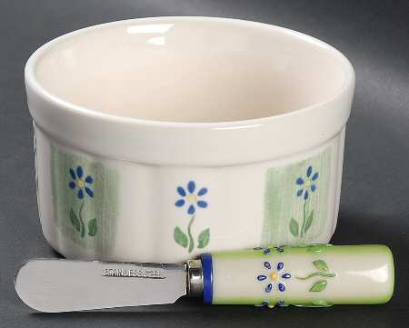 Cloverhill Floral Dip Bowl & Spreader Set
