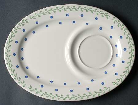 Cloverhill Floral Oval Snack Tray