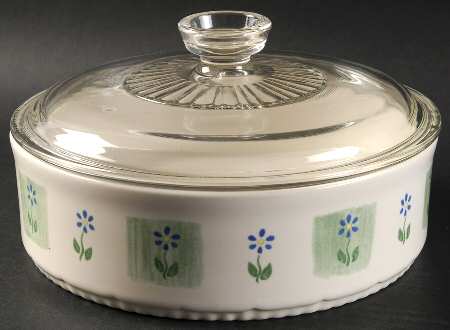 Cloverhill Floral 1.5 Quart Round Covered Baker