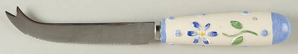 Cloverhill Floral Cheese Knife with Stainless Blade