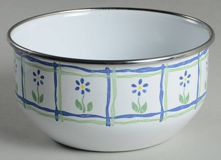 Cloverhill Floral 6" Metal Bowl