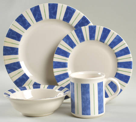Wyngate Stripe 4 Piece Place Setting