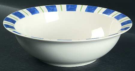 Wyngate Stripe 9" Round Vegetable Bowl