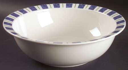 Wyngate Stripe 11" Large Salad Serving Bowl