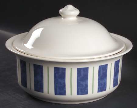 Wyngate Stripe 2 Qt Round Covered Casserole