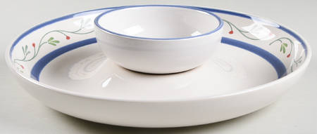 Wyngate Floral (2 Piece) Chip & Dip Set by Pfaltzgraff