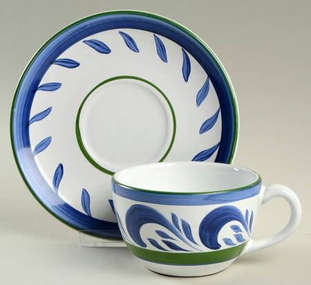 Cascades Flat Cup & Saucer Set