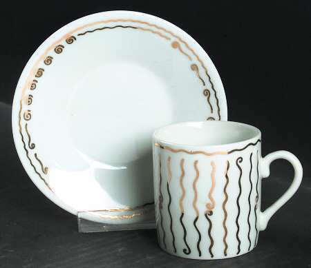Nile Flat Demitasse Cup & Saucer Set