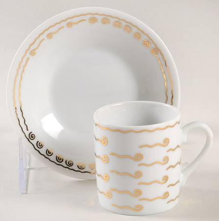Nile Flat Demitasse Cup & Saucer Set