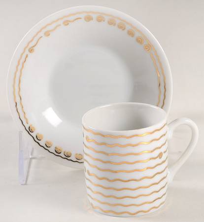 Nile Flat Demitasse Cup & Saucer Set