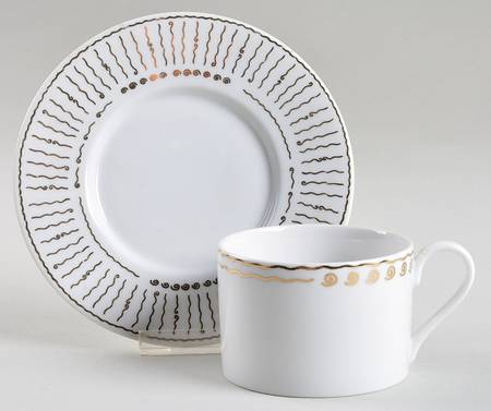 Nile Flat Cup & Saucer Set