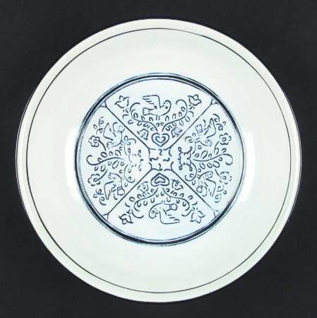 Blue Dowry 9" Round Vegetable Bowl